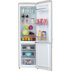 Morris Retro Ψυγειοκαταψύκτης 244lt Υ181xΠ55xΒ61.5εκ. Μπεζ MRS-31251C